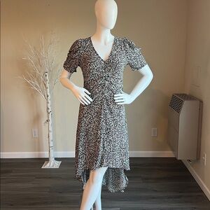 A New Day Women's Crepe Short Sleeve Midi Dress.